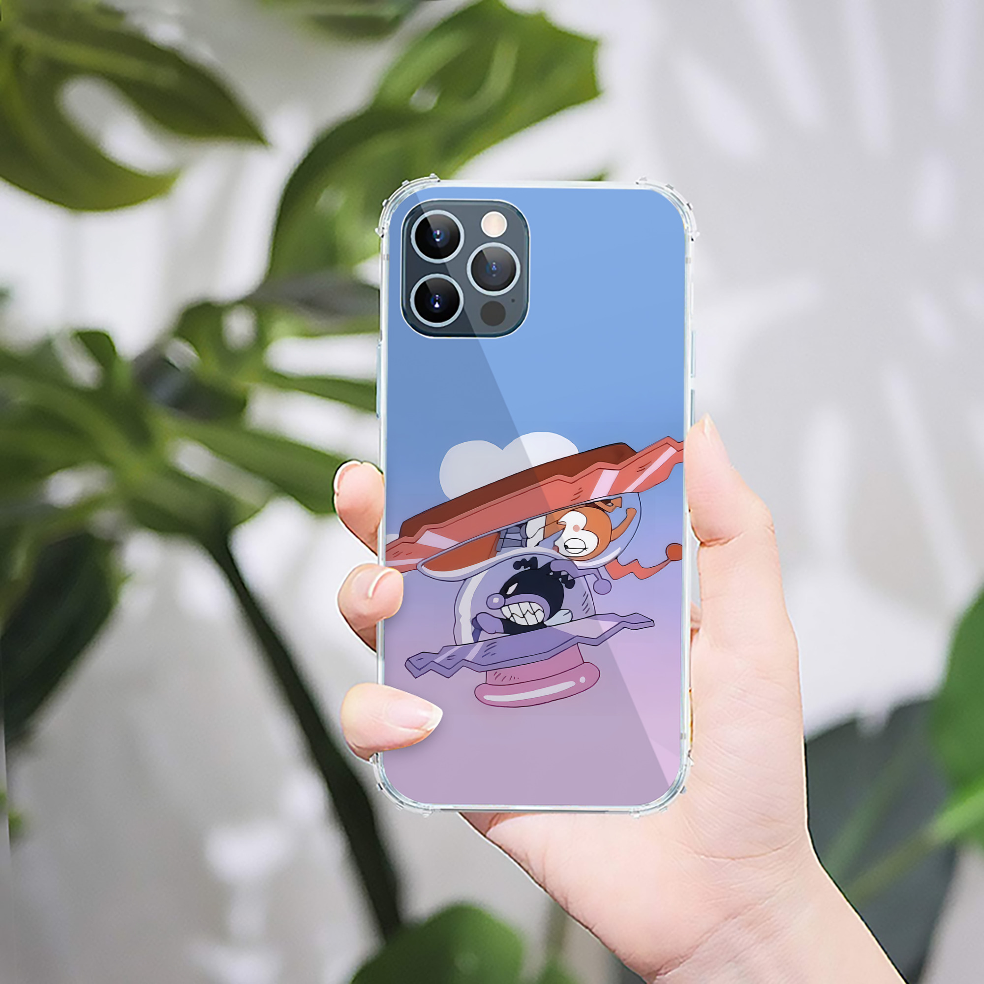 （画像用） アンパンマン Anpanman 【iPhone 12シリーズ対応】透明スマホケース（クリアソフトケース）